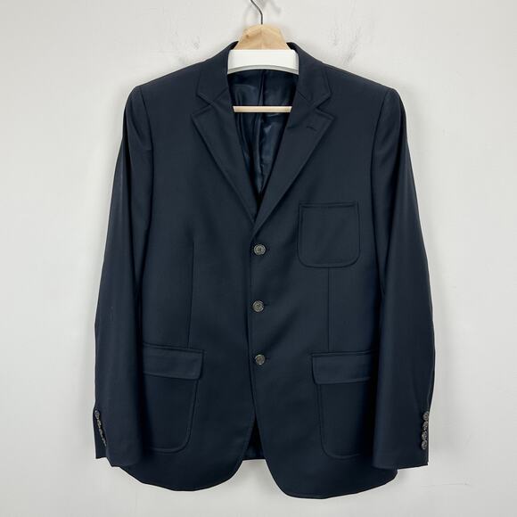 Brooks Brothers Loro Piana Super 120s Wool Blazer Jacket Classic Navy Boys 20
